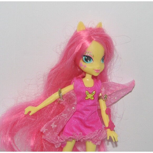 My Little Pony Equestria Girls Fluttershy Doll Pink Dress - Picture 3 of 7